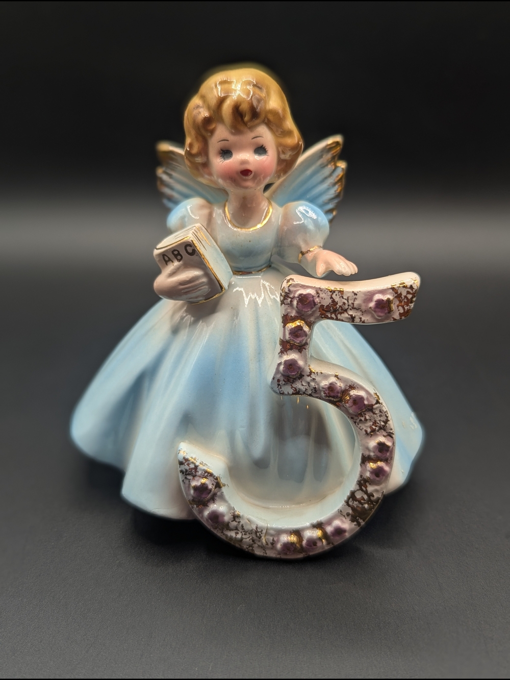 CA. Josef Originals 5th Birthday Angel Girl Figurine